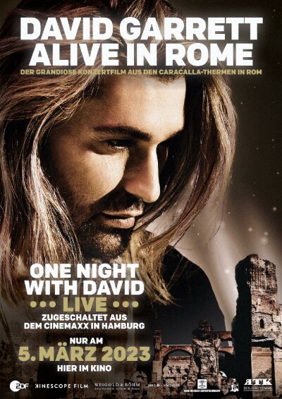 Filmplakat David Garrett Alive in Rome