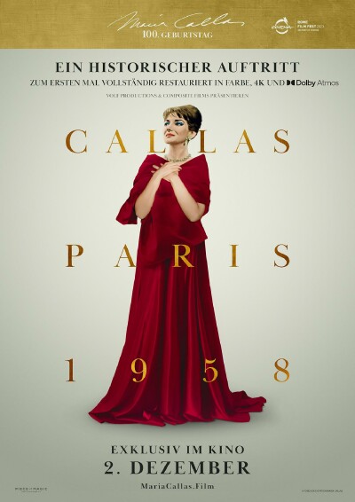 Filmplakat Callas - Paris, 1958