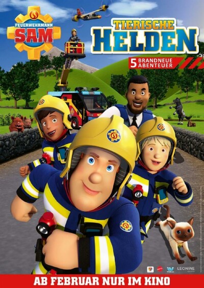 Filmplakat Feuerwehrmann Sam - Tierische Helden