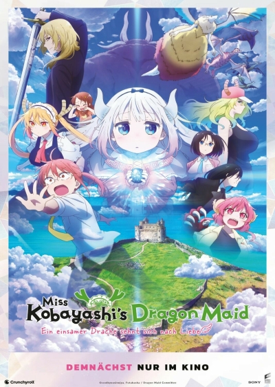 Filmplakat Miss Kobayashi´s Dragon Maid: Ein einsamer Drache sehnt sich nach Liebe