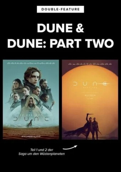 Filmplakat Double Feature: Dune, anschl. Dune Part Two