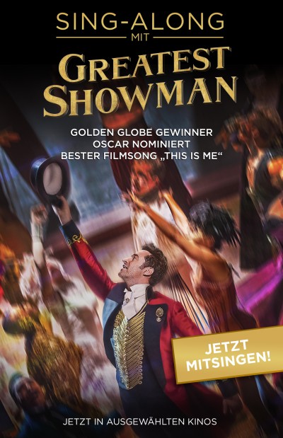 Filmplakat Greatest Showman - Sing Along zum Mitsingen